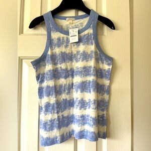 Crewcuts periwinkle and white tank top, NWT